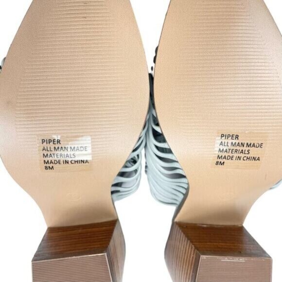 CROWN & IVY Piper Huarache Heel Mules Sz 8 - Picture 10 of 10